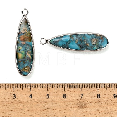 Dyed Synthetic Imperial Jasper Pendants GG-CBAA20A-06P-02-1