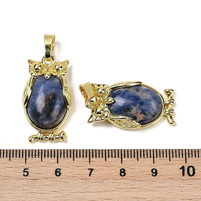 Natural Sodalite Pendant KK-F887-02G-20-1