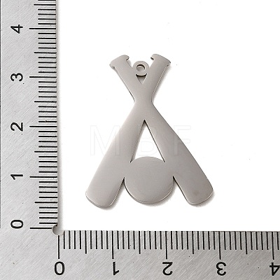 Non-Tarnish 304 Stainless Steel Pendants FIND-Z025-02P-1