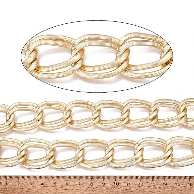 Aluminium Double Curb Chains CHA-Q001-02G-1