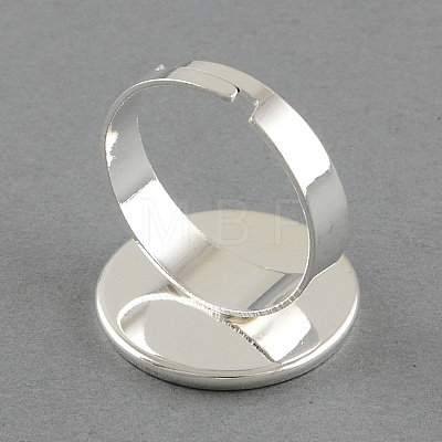 Brass Pad Ring Settings X-MAK-S018-20mm-JN003S-1