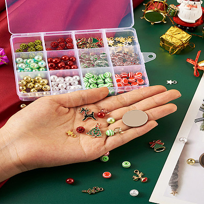 DIY Christmas Jewelry Making Finding Kit DIY-BY0001-37-1