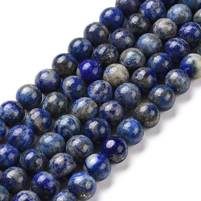 Natural Lapis Lazuli Beads Strands G-E483-17-10mm-1