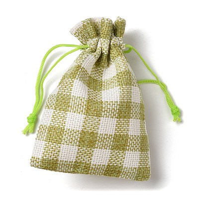 Cloth Imitation Burlap Drawstring Bags AJEW-D064-01B-1