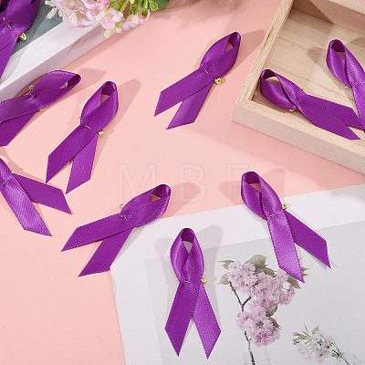 100Pcs Awareness Ribbon Nylon Lapel Pin Backs for Backpack Clothes JEWB-GL0001-03B-1