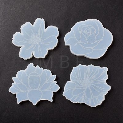 DIY Flower Cup Mat Silicone Molds DIY-E036-08-1