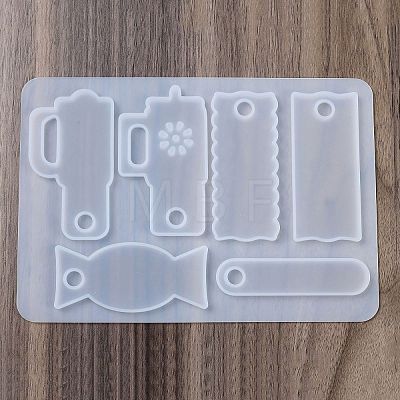 Sippy Cup Fixed Cup Tag Bag Zipper Pendant Silicone Mold SIMO-S001-04B-1