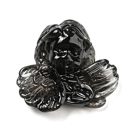 Black Theme Resin Cabochons RESI-Q219-01A-1