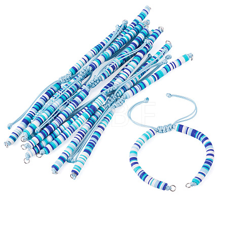 Handmade Polymer Clay Bead Bracelets Making AJEW-TAC00074-1