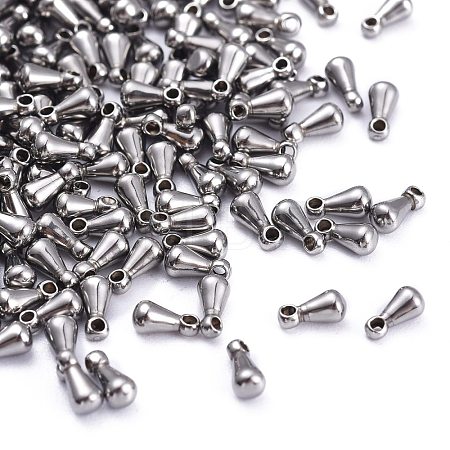 Tarnish Resistant 304 Stainless Steel Chain Findings teardrop X-STAS-Q177-01-1