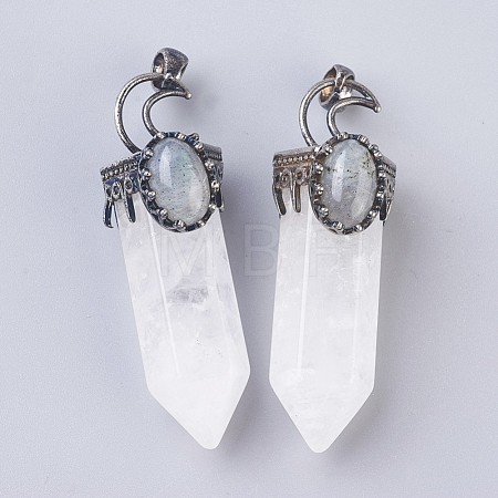 Natural Quartz Crystal Big Pendants G-F639-05A-1