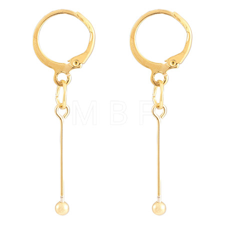 Brass Leverback Earring Findings EJEW-TAC00036-1