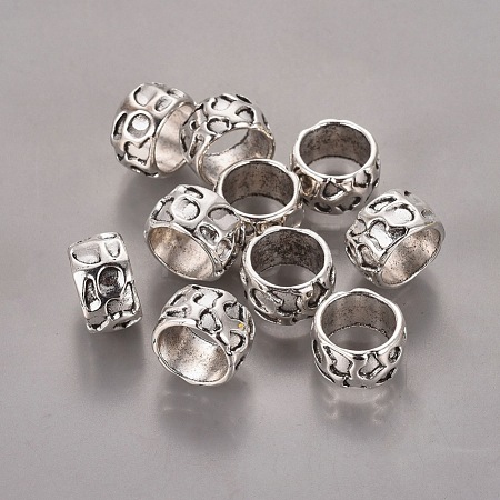 Rondelle Tibetan Style Alloy Beads X-LF10982Y-1