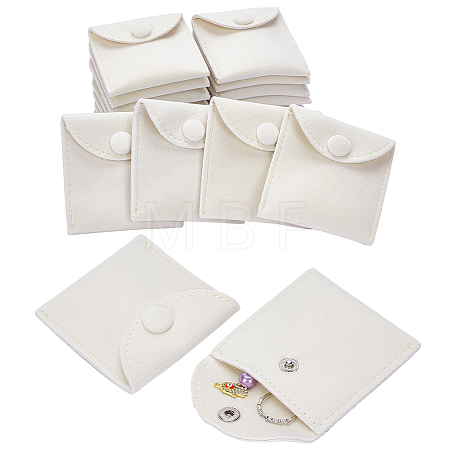 Velvet Jewelry Flap Pouches with Snap Button TP-WH0007-10A-1