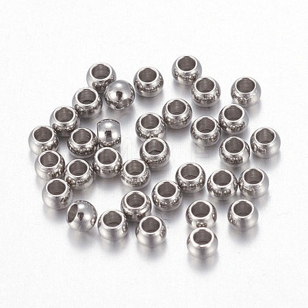 Tarnish Resistant 202 Stainless Steel Beads STAS-F170-07P-B-1
