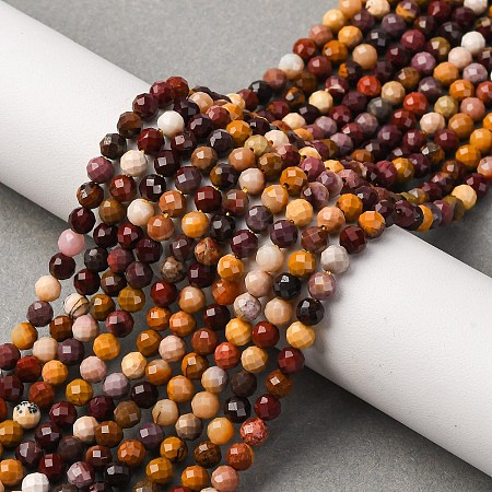 Natural Mookaite Beads Strands G-D320-A05-4mm-1
