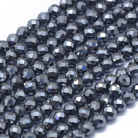 Terahertz Stone Beads Strands G-D0013-77B-1