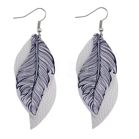 Imitation Leather Dangle Earrings FS-WG7D41A-09-1
