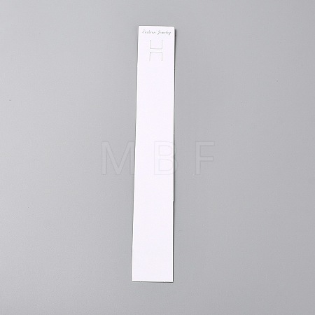 Paper Bracelet Display Cards CDIS-WH0027-12A-1