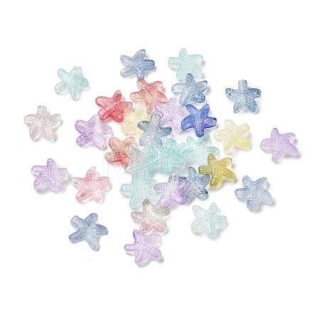 Gradient Color Transparent Glass Beads EGLA-L047-03A-1