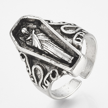 Alloy Cuff Finger Rings RJEW-N027-30-1