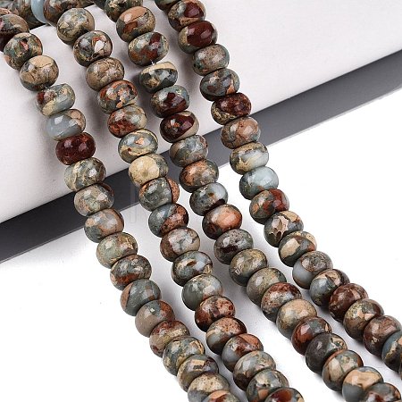 Natural Shoushan Stone Beads Strands G-Q606-98-1