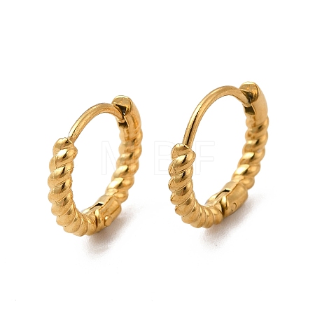 316 Stainless Steel Hoop Earrings for Women EJEW-C004-16A-G-1