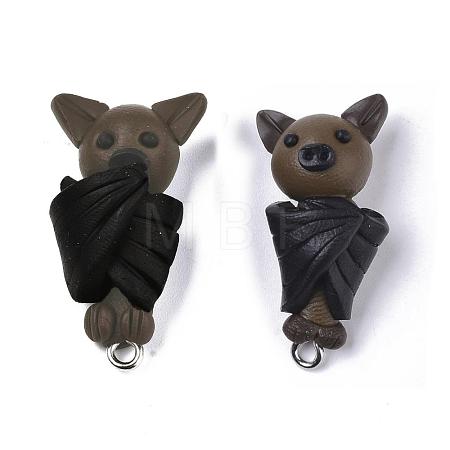 Handmade Polymer Clay Pendants CLAY-Q245-17-1
