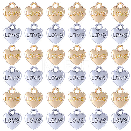 60Pcs 2 Colors Valentine's Day Rack Plating Alloy Pendants FIND-SC0022-81-1