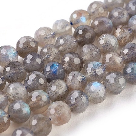 Natural Labradorite Beads Strands G-O176-04B-1