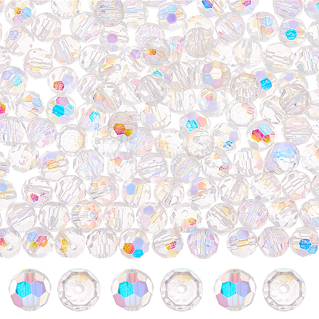 Electroplate Glass Beads EGLA-BBC0001-03B-1