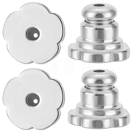 12Pcs Brass Ear Nuts KK-BBC0016-30P-1