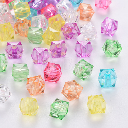 Transparent Acrylic Beads TACR-Q259-8mm-V-1