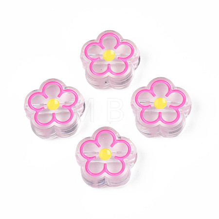 Transparent Acrylic Beads ACRC-S039-03E-1