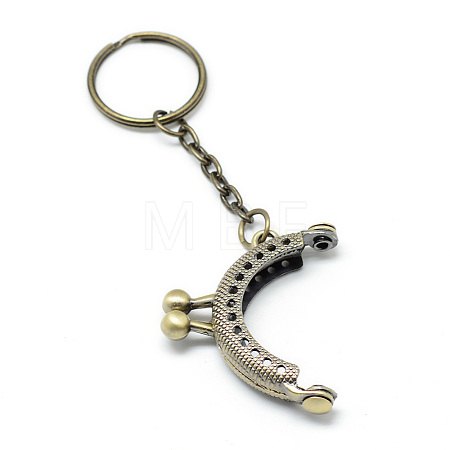 Iron Purse Frame Handle for Bag Sewing Craft Tailor Sewer FIND-T008-186AB-1