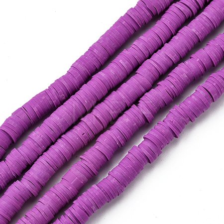 Handmade Polymer Clay Beads Strands CLAY-R089-8mm-Q061-1