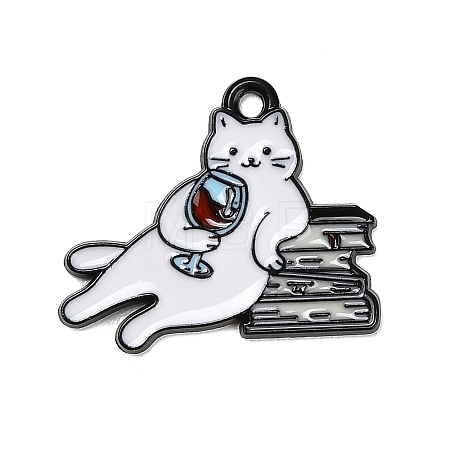 Alloy Enamel Pendants FIND-E060-04B-B-1