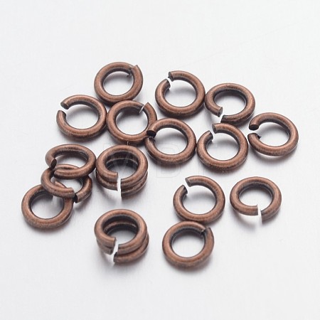 Red Copper Color Brass Open Jump Rings X-JRC5MM-R-1