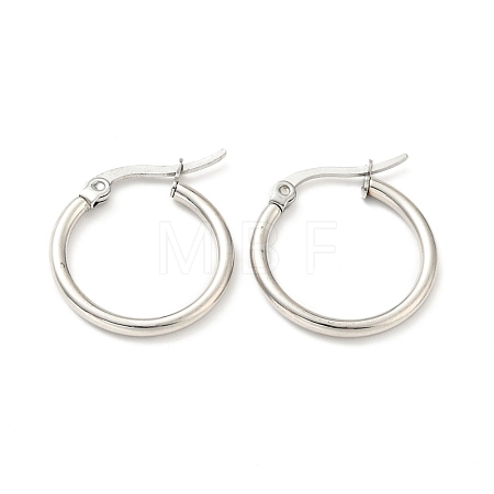 Tarnish Resistant 201 Stainless Steel Hoop Earrings for Women EJEW-G260-02D-P-1