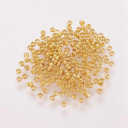 Brass Crimp Beads E002-NFG-1