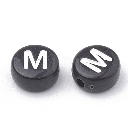 Opaque Acrylic Beads X-SACR-N002-02M-1