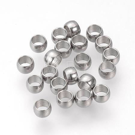 Tarnish Resistant 304 Stainless Steel Spacer Beads STAS-R065-81-1