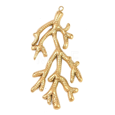 Hollow 304 Stainless Steel Pendants STAS-Z194-03G-03-1