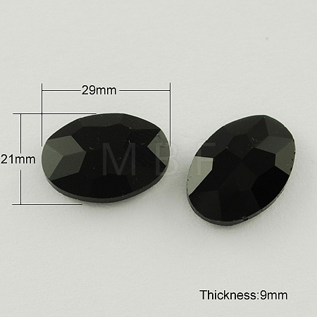 Glass Pointed Back Rhinestone RGLA-Q011-29x21mm-25-1