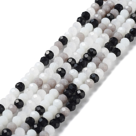 Glass Beads Strands EGLA-A034-M4mm-48-1