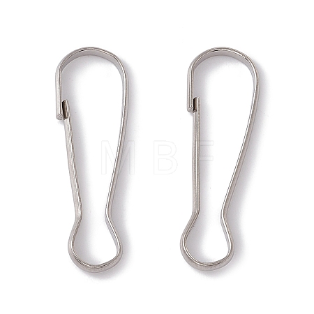 Non-Tarnish 304 Stainless Steel Push Gate Snap Keychain Clasp Findings STAS-G291-05P-1