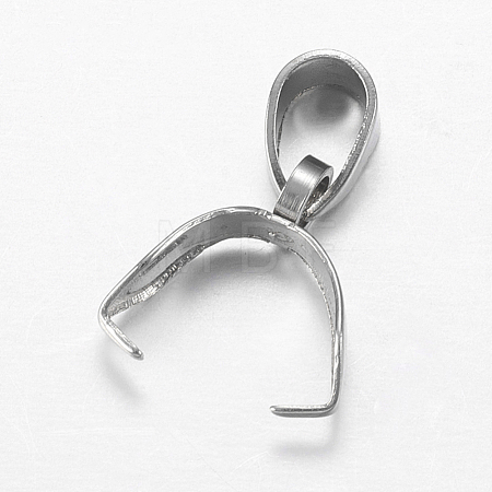 Tarnish Resistant 201 Stainless Steel Ice Pick Pinch Bails STAS-F149-23P-C-1