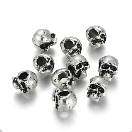 Tibetan Style Alloy European Beads PALLOY-P184-12AS-RS-1