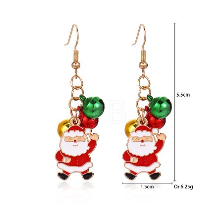 Christmas Alloy Dangle Earrings FS-WGC5D36-10-1