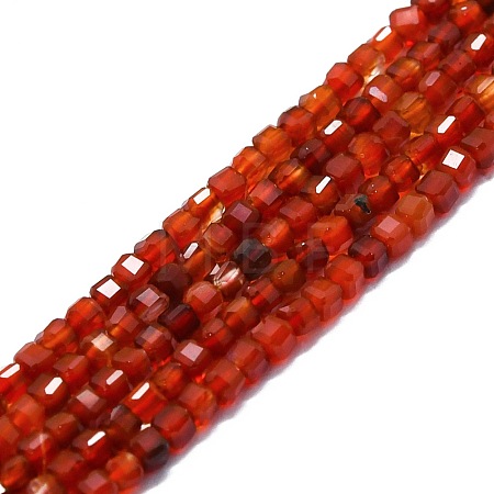 Natural Red Agate Beads Strands G-P457-B01-25-1